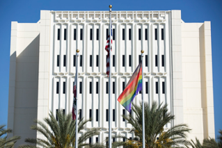 Cal State Fullerton’s “Rainbow Flag Raising Ceremony”